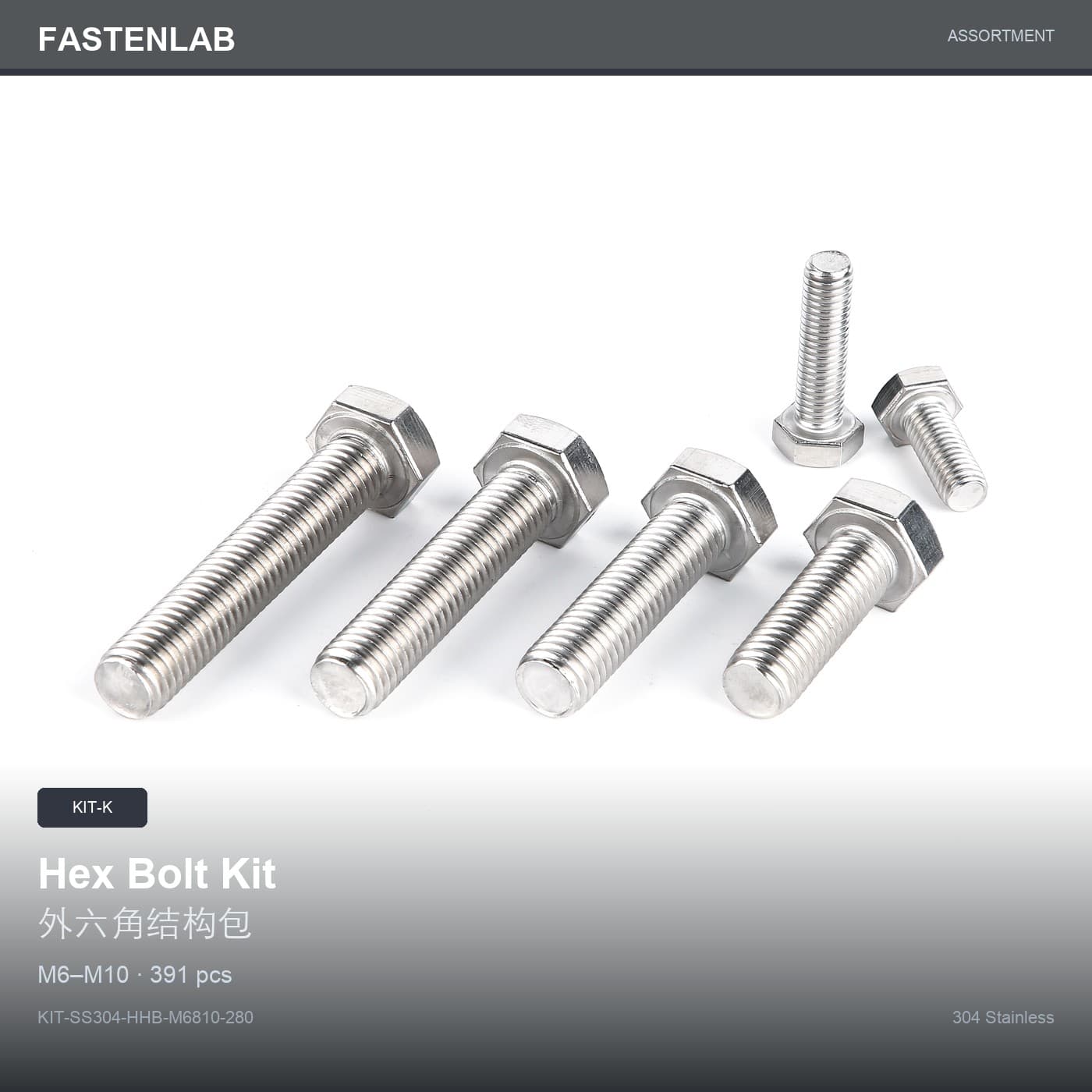 Hex Head Bolt Assortment M6-M10